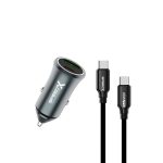 Speed-x Sx-c40 Pro 48w Dual Port Fast Car Charger With Usb-c To Usb-c Cable