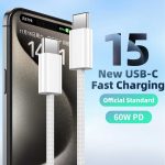 Iphone Pd 60w Fast Charging Nylon Type-c To C Cable For Iphone 15 Pro Max - Image 2