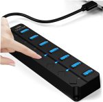 Speedx Sp-uhs307 7-port Expander Usb 3.0 Hub With Independent Switch Plug Play - Image 3