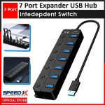 Speedx Sp-uhs307 7-port Expander Usb 3.0 Hub With Independent Switch Plug Play - Image 4