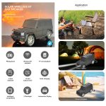 Kisonli B2 10w Solar Charging Fm Modern Car Wireless Portable Bluetooth Speaker - Image 4
