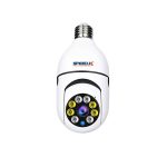 Speed-x Sp-e27 Bulb Camera 1080p Wifi 360 Degree Panoramic Night Vision Two-way Audio Motion Detection With V380pro App