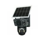 Speedx Ca-wc013 Solar Outdoor 8mp Dual Lens Camera Pan Tilt Pir Motion Detection With V380 Pro App