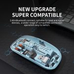 New Transparent M-10a Wireless + Bluetooth Dual Mode Rechargeable Mouse - Image 2