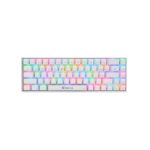 Xtrike Me Gk-995w Wh 68 Keys Wireless 2.4g Bt5.2 Tri Mode Gaming Mechanical Keyboard White