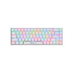 Xtrike Me Gk-994w Rgb 68 Key Bt 2.4ghz Wireless Gaming Keyboard White