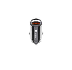 Speed-x Sx-c41 Mini 48w Pd + Qc Dual-port Aluminium Car Charger - Image 2
