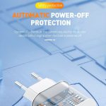 Aspor A801 New 20w Eu Pin Usb-c Fast Charging Qc 3.0 White - Image 3