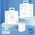 Iphone 15 Pro Max 2 Pin (us Pin) 35w Usb-c Power Adapter (without Packing) - Image 3