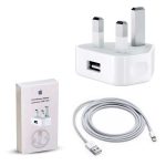 Iphone Usb 5w Power Adaptor Uk Pin With Lightning To Usb Cable - Image 4