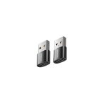 Joyroom S-h152 Usb Male To Type-c Female Adapter 2pcs Black