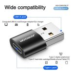 Joyroom S-h152 Usb Male To Type-c Female Adapter 2pcs Black - Image 4