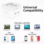 Iphone 14 Pro 3 Pin (uk Pin) 50w Usb-c+c Power Adapter With Usb-c To Lightining Cable - Image 4
