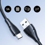 Joyroom S-uc027a11 Surpass Series 3a Usb-a To Type-c Fast Charging Data Cable 3m-black - Image 2