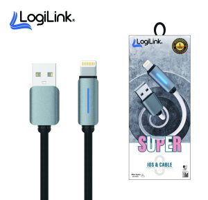 Logilink Usb To Lightning Nylon Fast Charging Data Cable 1m 1 Year Warranty - Image 2