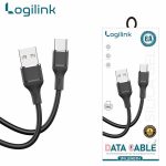 Logilink Usb To Type C Silicone Fast Charging Data Cable 1m (1 Year Warranty) Black - Image 4