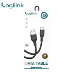 Logilink Usb To Type C Silicone Fast Charging Data Cable 1m (1 Year Warranty) Black - Image 2