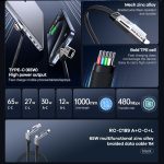 Remax Rc-c189 65w 4 In 1 Multi Functional Data Cable Black - Image 3