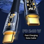 Aspor A153 240w Type C To Type C Pd Fast Charging data Cable 1.8m - Image 2