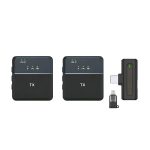 Sx8 Type-c/iphone Dual Professional Lavalier Wireless Microphone For Interview, Vlog, Live Mic Noise Reduction