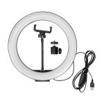 26cm Led Studio Camera Ring Light Photography With Mobile Holder - Image 4