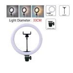 Mj33cm Rgb Led Studio Camera Ring Light Photography With Mobile Holder - Image 2