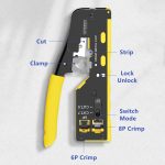 Speedx Ht-718 Cat7 Rj45 Crimping Tool With Cutter - Image 3