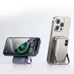Remax Rpp-695 3 In 1 (15w M/w) 22.5w + Pd 20w Power Bank With Foldable Stand Grey - Image 2