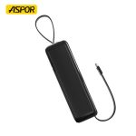 Aspor A317 22.5w 30000mah Fast Charging Power Bank With 3 Cables Black - Image 3