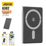 Aspor A382 Wireless Magnetic Portable Mini 10000mah, 37wh Wireless Power Bank - Image 4