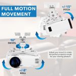 Projector Ceiling Mount Kit Heavy Gauge (square Type) Stand 3.3feet 1m - Image 3