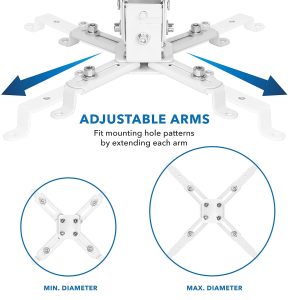 Projector Ceiling Mount Kit Heavy Gauge (square Type) Stand 6.6feet 2m - Image 3