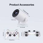 Speed-x Hy300 Pro 280 Ansi 20000+ Game Console Android 11.0 4k Mini Projector - Image 4