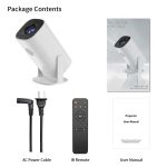 P30 1080p (150 Ansi) Mini 4k Android 11.0 Dual Wifi And Bluetooth 1gb+8gb Portable Projector For Home - Image 4