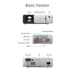 T6 Android 10.0 V Wifi Smart Optional Support 1080p Hd Led Portable Projector Silver - Image 4
