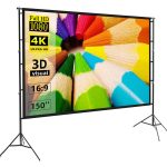 Projector Screen 150 Inch Tripod Potable Double Stand 8x10 Feet 4:3mw Speed-x - Image 4
