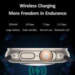 Hk8 Pro Max 2.12 Inch Amoled Screen Smart Watch Ultra 49mm Men Series 8 Nfc Wireless Charging Sports Watch With Wear Fit Pro App (orange) - Image 3