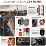X8 Plus Ultra Smart Watch Series 8 Nfc 2.08 Inch Always-on Display & Wireless Charging 49mm With Wearfit Pro App Orange - Image 2