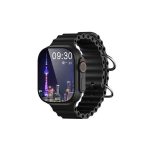 V200 New Fashion Ultra 2.2 Large Screen Ip68 Waterproof Sport Smart Watch With Wearfit Pro App Black