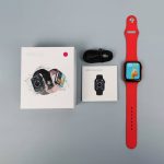 Hw12 Smart Watch 40mm Full Screen With Rotating Key Heart Rate Monitor Fitness Tracker Bt Make Calls With Wearfit Pro App Red - Image 4