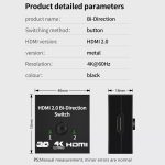 Hdmi Bi-direction Dual Function Switch And Hdmi Splitter - Image 4