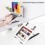 Speed-x 18 Inch Laptop Stand Creative Folding Storage Bracket Black - Image 2