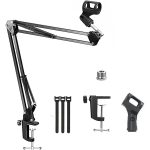 Syga 35 Metal Cantilever Microphone Desktop Universal Capacitor Wheat Stand (black) - Image 4