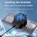 S-72 Portable Mobile Phone Quiet Cooling Fan Heat Diffuser Radiator With Light - Image 2