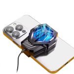 S-72 Portable Mobile Phone Quiet Cooling Fan Heat Diffuser Radiator With Light - Image 4