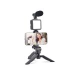 Ay-49 Video Making Kit Vlogging Tripod Triple Band Light