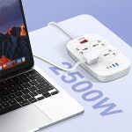Ldnio Sc4407c 2500w Power Extension 4 Sockets 2 Usb-a + 2 Usb-c 2m - Image 4