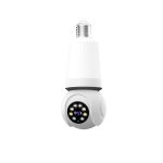 Speed-x Spe27-led8 Bulb Camera Wifi Panoramic Night Vision With V380 Pro App