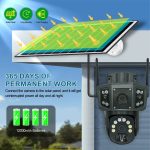 Speedx Ca-wc013 Solar Outdoor 8mp Dual Lens Camera Pan Tilt Pir Motion Detection With V380 Pro App - Image 4