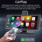 C1 Wireless 10.26 Inch Carplay & Android Auto Screen With 4k Dash Cam & 1080p Backup Camera - Image 3